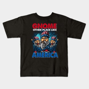 Gnome Other Place Like America Kids T-Shirt